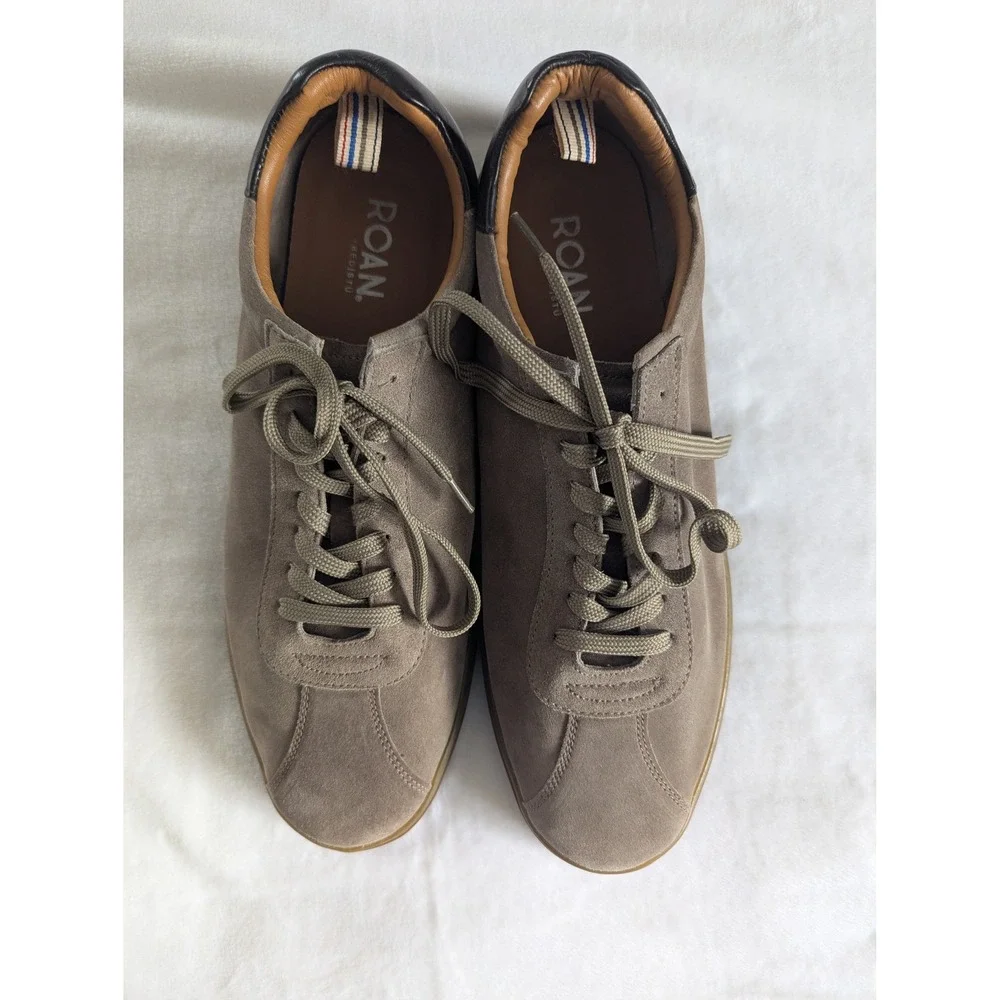 ROAN BED STU Brainstorm Almond Suede Leather Shoes Sneaker Men's Sz 13 Casual